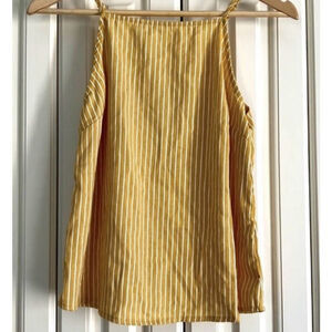 Harper Heritage Yellow Striped Spaghetti Strap Tank Top